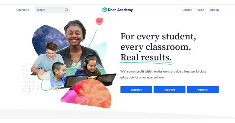 Khan Academy cung cấp đầy đủ nội dung học tập