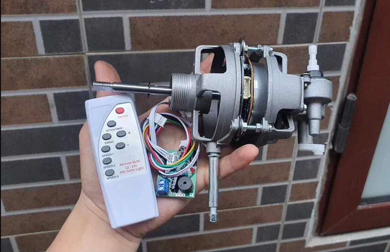 Đầu quạt BLDC thay thế quạt thường, sử dụng điện áp 12V